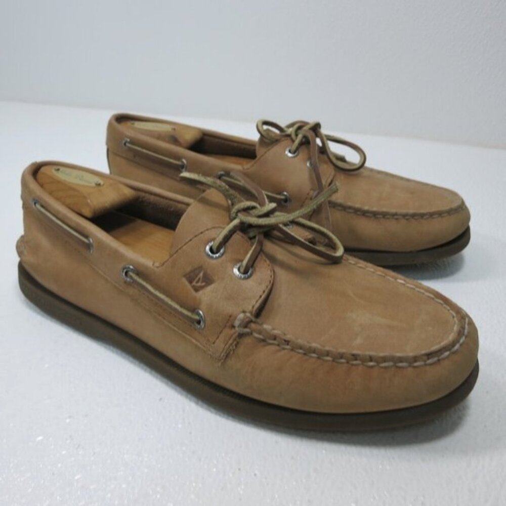 Sperry Oil Tanned Leather Deck Shoes Men's Casual Footwear Top-Sider Sz 10.5 M